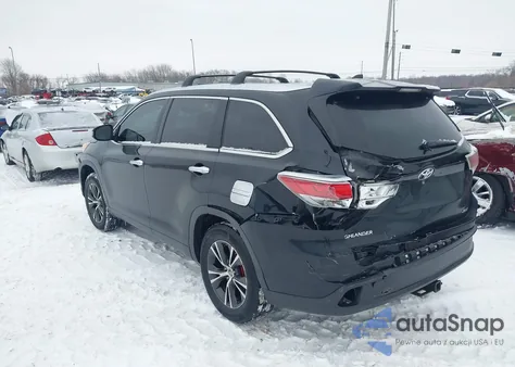 2016 Toyota Highlander Xle V6 z USA, uszkodzony, nr VIN 5TDKKRFH9GS145940